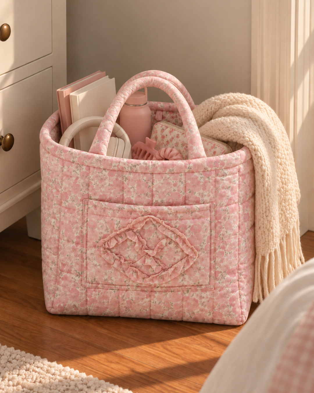 Soft Quilt Storage Basket