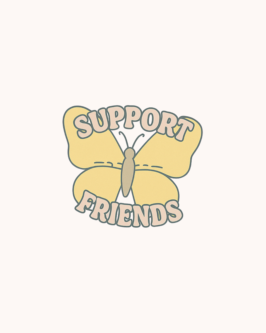 Support Friends Sticker