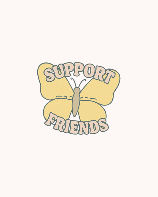 Support Friends Sticker