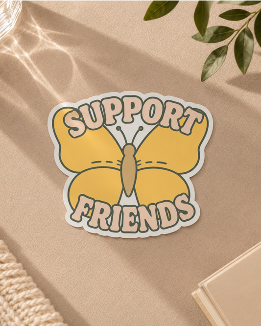Support Friends Sticker