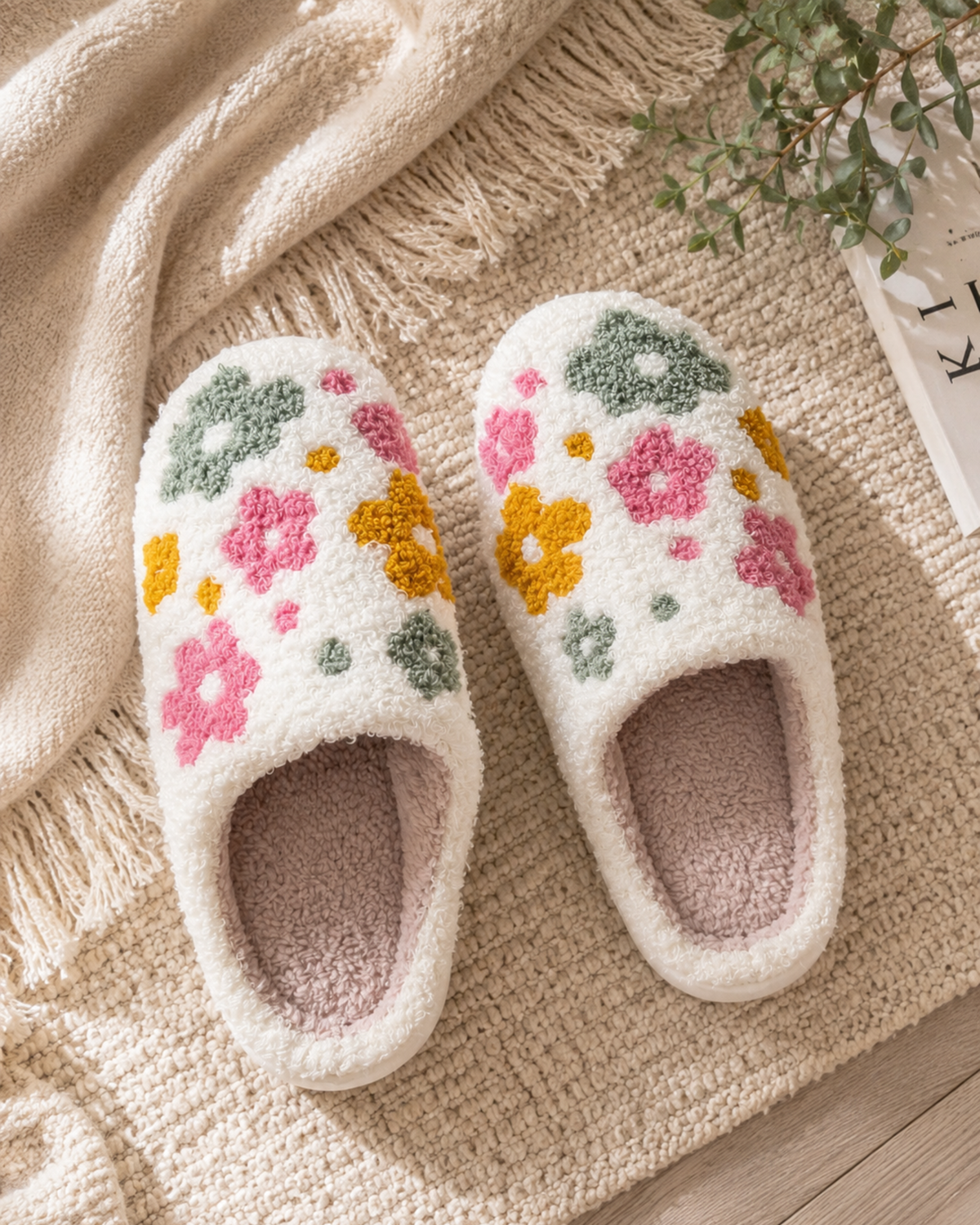 Floral Slippers